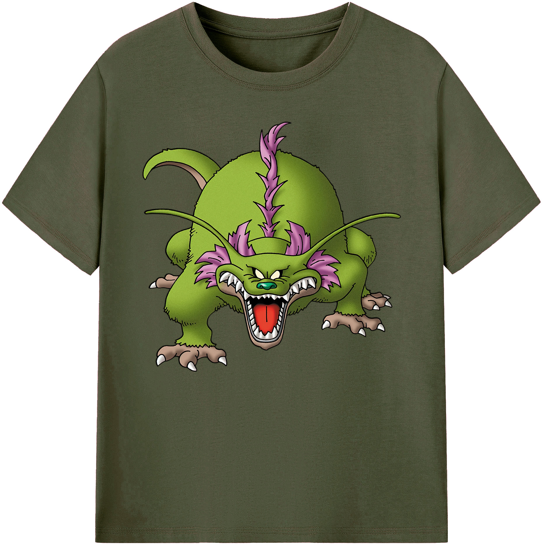 （画像用） ドラゴンクエスト Doragon Kuesuto Dragon Quest 綿100％ メンズ半袖Tシャツ｜肌触りやわらか＆通気性